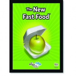 Quadro Poster Cozinha The New Fast Food Apple