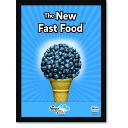Quadro Poster Cozinha The New Fast Food Blueberry