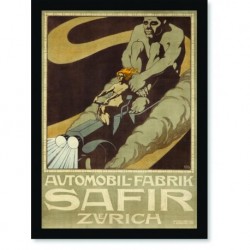 Quadro Poster Propaganda Automobil Fabrik Safir