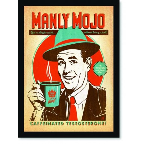 Quadro Poster Cozinha Manly Mojo