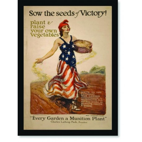 Quadro Poster Cozinha Sow the Seeds of Victory