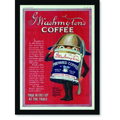 Quadro Poster Cozinha Coffee Washmglons