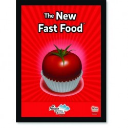 Quadro Poster Cozinha The New Fast Food Tomato