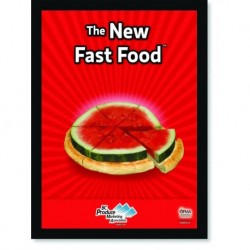 Quadro Poster Cozinha The New Fast Food Watermelon