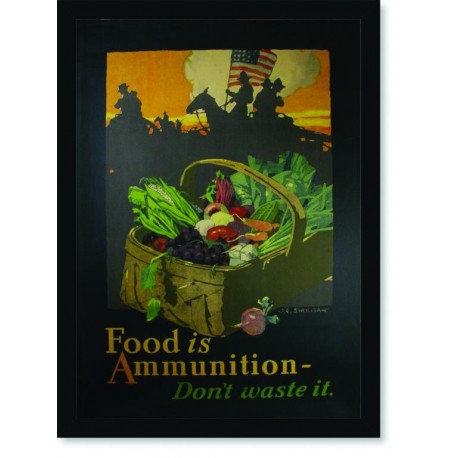 Quadro Poster Guerra Food Is Ammunition