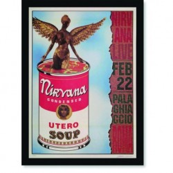 Quadro Poster Propaganda Nirvana Live Utero Soup