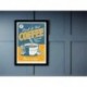Quadro Poster Propaganda Fresh e Hot Coffee Served Here