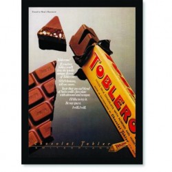 Quadro Poster Propaganda Toblerone