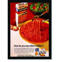 Quadro Poster Propaganda American Spaghetti Dinner