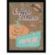 Quadro Poster Propaganda Coffee House Open