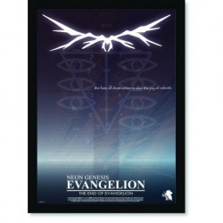 Quadro Poster Propaganda Neon Genesis Evangelion