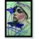 Quadro Poster Pop Art Pintura Mulher Borboletas