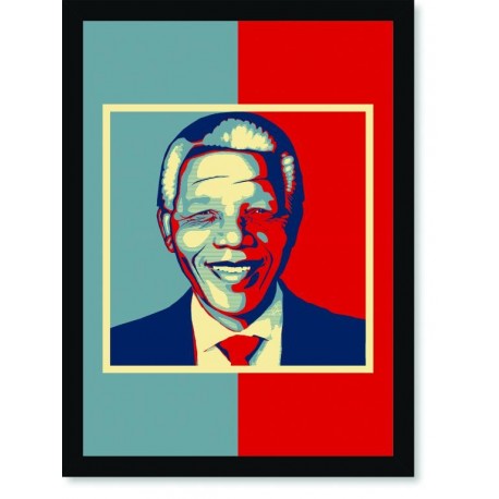 Quadro Poster Personalidades Nelson Mandela 4