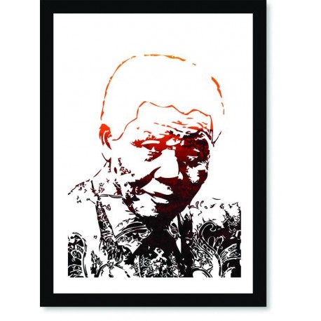 Quadro Poster Personalidades Nelson Mandela 6