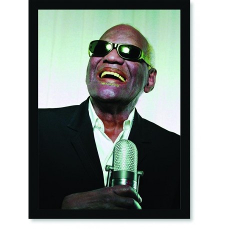 Quadro Poster Personalidades Ray Charles