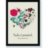 Quadro Poster Pop Art Tudo Flores