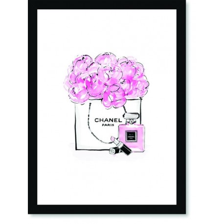 Quadro Poster Pop Art Chanell Paris