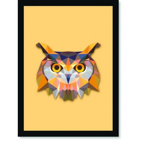 Quadro Poster Pop Art Coruja
