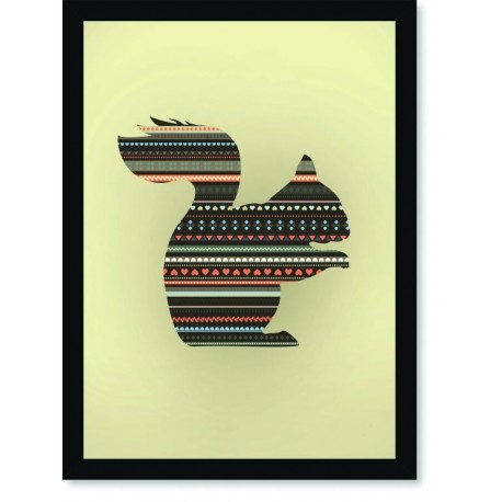 Quadro Poster Pop Art Esquilo