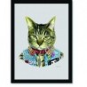 Quadro Poster Pop Art Gato motoqueiro
