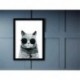 Quadro Poster Pop Art Gato Oculos Grande