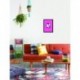 Quadro Poster Pop Art Gato Pink