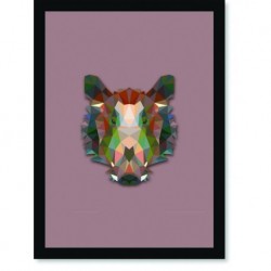 Quadro Poster Pop Art Javali